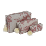 Toile de Jouy - Kırmızı - Görsel 2